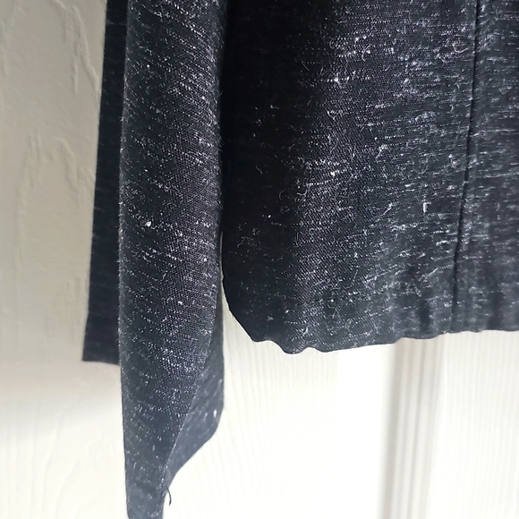 NWT Max Studio Space Dye Light Drawstring Crop Utility Jacket Black Large - Picture 6 of 15